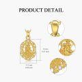 wholesale 14K Gold Angel & Cross Pendant Necklace for Women-0-2
