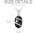wholesale Sterling Silver Gemstone Urn Necklace for Ashes Memorial Jewelry-0-24