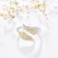 wholesale 925 Sterling Silver Feather Angel Wing Adjustable Handmade Ring for Women-0-1