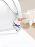TOUPOP 925 Sterling Silver Animal Infinity Pendant Jewelry Gifts-0-1