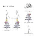 wholesale 925 Sterling Silver Christmas Tree Dangle Earrings-0-27