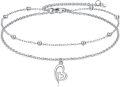 wholesale 925 Sterling Silver Double Layered Heart Charm Ankle Anklet for Women-0-0