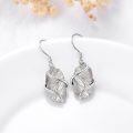 wholesale  925 Sterling Silver Black Rutilated Quartz Drop Dangle Earrings for Women Hypoallergenic-0-4
