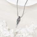 wholesale  Wolf Head Arrowhead Pendant Necklace-0-1