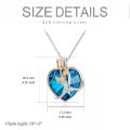 TOUPOP Sterling Silver Rose Gold Butterfly Necklace 925 Jewelry-0-1