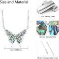 wholesale 925 Sterling Silver Abalone Shell Butterfly Pendant Necklace Minimalist Charm s for Her-0-5