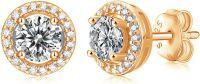 wholesale 14K Gold Plated Sterling Silver 1ct D VVS1 Moissanite Halo Stud Earrings-1ct round halo-yellow gold plated