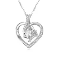TOUPOP 14K Gold Birthstone Necklace For Women-undefined