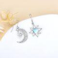 wholesale 925 Sterling Silver Opalite Crescent Moon & Star Drop Earrings-0-3