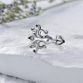 wholesale 925 Sterling Silver Octopus Adjustable Ring s for Women and Girls-0-2