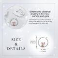 wholesale 925 Sterling Silver Fox Hoop Earrings - Cute Small  for Women & Girls-0-4