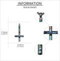 wholesale 925 Sterling Silver Inlaid Abalone Shell Upside Down Cross Pendant Necklace  for Men/Women-0-4