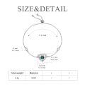 wholesale 925 Sterling Silver Emerald Claddagh Bolo Bracelet with Celtic Knot and CZ Stones Gift for Her-0-4
