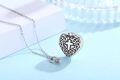 wholesale 925 Sterling Silver & Hypoallergenic Heart Cross Urn Necklace for Ashes Memorial Cremation Jewelry Sympathy Gift-0-2