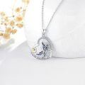 wholesale 925 Sterling Silver Butterfly Daisy Heart Pendant Necklace - I Love You Forever Gifts for Her-0-3