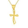 wholesale 18K Gold Cubic Zirconia Cross Pendant Necklace for Women Girls-0-0