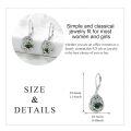 wholesale 925 Sterling Silver Tree Of Life Drop Earrings Wholesale With Green Stone-0-52