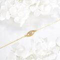 wholesale 14K Gold Evil Eye Moissanite Bracelet for Women's Fashion s-0-3