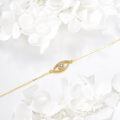 wholesale 14k Gold Eye Pendant Necklace-0-3