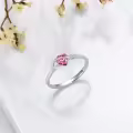 TOUPOP Sterling Silver Heart Rings Infinity Love Promise Jewelry Gifts For Women-0-3