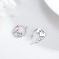 wholesale 925 Sterling Silver Horse Head Huggie Hoop Earrings for Women s-0-2