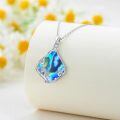 wholesale 925 Sterling Silver Black Onyx Vine Leaf Pendant Necklace For Women-0-27