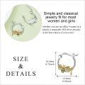 wholesale 925 Sterling Silver Bee Honey Dripping Hoop Earrings - Adorable Gift for Her-0-4
