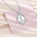 wholesale 925 Sterling Silver Saint Christopher Protect Us Pendant Necklace Religious Jewelry for Women and Men-0-3