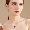 wholesale Gothic Necklace Bat/cat/owl/fox/sun Black Onyx Pendant Sterling Silver Crescent Moon Necklaces For Women Black Jewelry Gifts -0-3