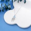 wholesale 925 Sterling Silver Jellyfish Pendant Necklaces for Women Girls s-0-1