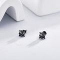 wholesale 925 Sterling Silver Studs with Spikes and Eyes - Gothic Style Earrings for Men Women-0-4