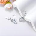 wholesale 925 Sterling Silver Opal Stone Hypoallergenic Dangle Horse Head Earrings for Women-0-1