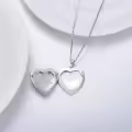 TOUPOP Sterling Silver Locket Necklace Gift for Mom Daughter-0-4