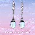 wholesale Sterling Silver Austrian Crystal Vintage Drop Dangle Leverback Earrings-0-13