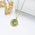 TOUPOP Sterling Silver Moon Star Necklace Sagittarius Zodiac Pendant-0-5