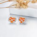 wholesale  Sterling Silver Opal Heart Stud Earrings for Women Minimalist Fashion -0-18
