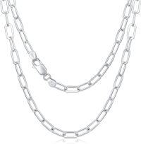 wholesale 925 Sterling Silver Italian Link Chain Necklace with Lobster Claw Clasp - Length: 40cm/16 to 83cm/33 Width: 7mm-Style 1 18 Inch