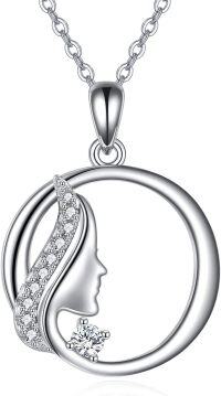 wholesale 925 Sterling Silver Alphabet A Z Initial Letter Pendant Necklace for Women Jewelry Gifts-O