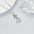 wholesale 925 Sterling Silver Mermaid Starfish Pendant Necklace Ocean s for Women Girls-0-2