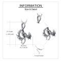 wholesale 925 Sterling Silver Dragon Music Note Pendant on Chain - Vintage Style Jewelry for Women and Girls-0-3