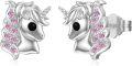 wholesale Unicorn Earrings 925 Sterling Silver Unicorn Stud Earrings Jewelry Gifts For Women Daughter Birthday -0-0