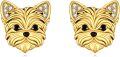 wholesale 925 Sterling Silver Yorkshire Terrier Dog Stud Earrings Jewelry for Women Puppy Gifts-0-0