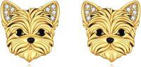 wholesale 925 Sterling Silver Yorkshire Terrier Dog Stud Earrings Jewelry for Women Puppy Gifts-Yorkie