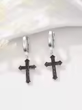 TOUPOP Sterling Silver Stone Dangle Earrings For Men Women-0-5