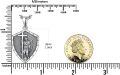 wholesale 925 Sterling Silver Guardian Angel Shield Pendant Necklace with Chain for Women and Men Religious-0-4