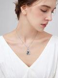 wholesale 925 Sterling Silver Penguin Heart-Shaped Pendant Necklace for Women-0-7