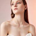 wholesale 14K Gold Small Heart Cross Pendant Necklaces for Women - Valentine's Day Gifts-0-5