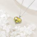 wholesale Sterling Silver Austrian Crystals Love Heart Pendant Necklace for Women-0-15