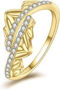 wholesale Gold Plated 925 Sterling Silver Wing Design Adjustable Ring for Women and Girls-0-0