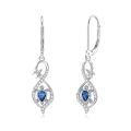 wholesale 925 Sterling Silver Sea Turtle Blue Crystal Starfish Drop Earrings For Women-0-0